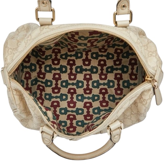 Gucci Guccissima Beige Monogram Satchel - Picture 3 of 6